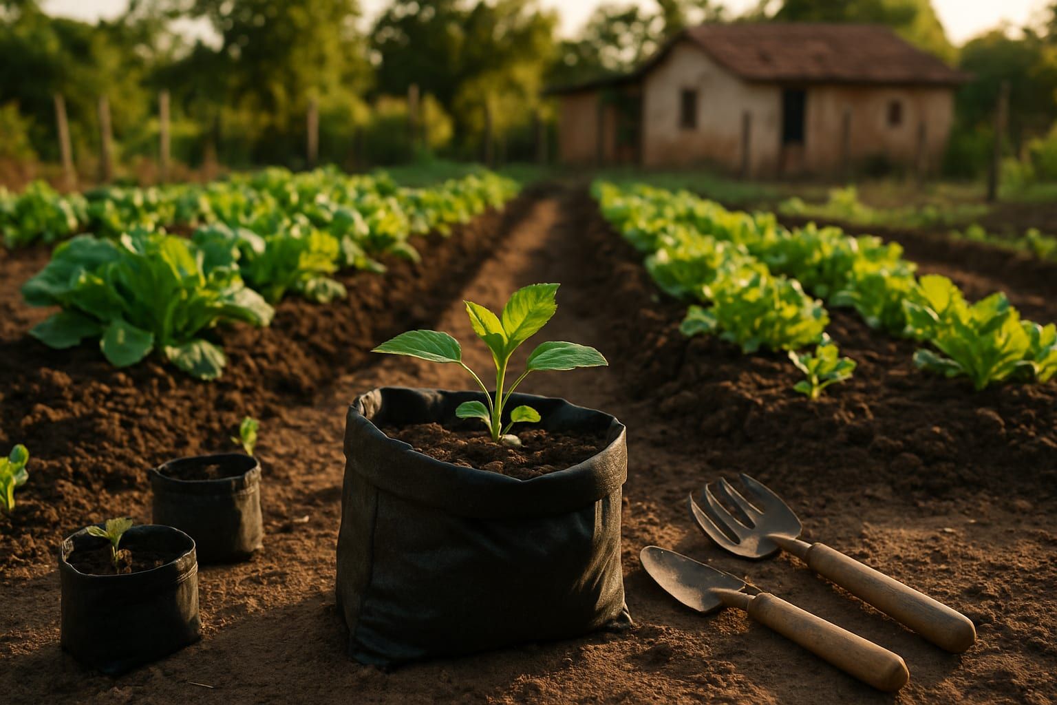 Saco para mudas biodegradável: guia prático para viveiros, hortas e plantio doméstico